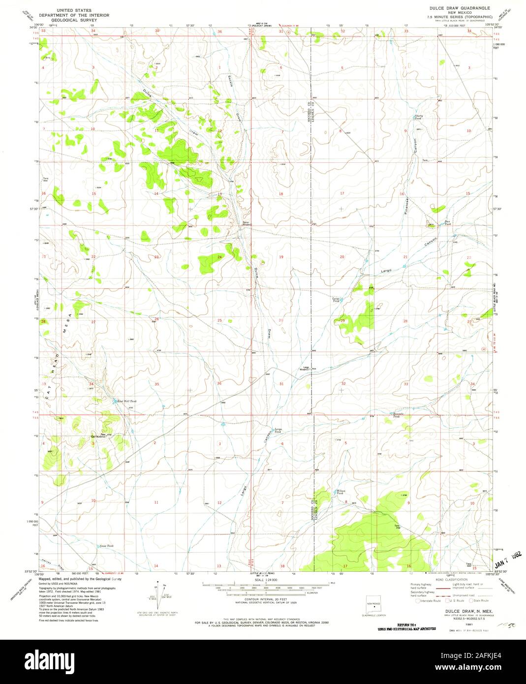 Map of dulce new mexico hires stock photography and images Alamy
