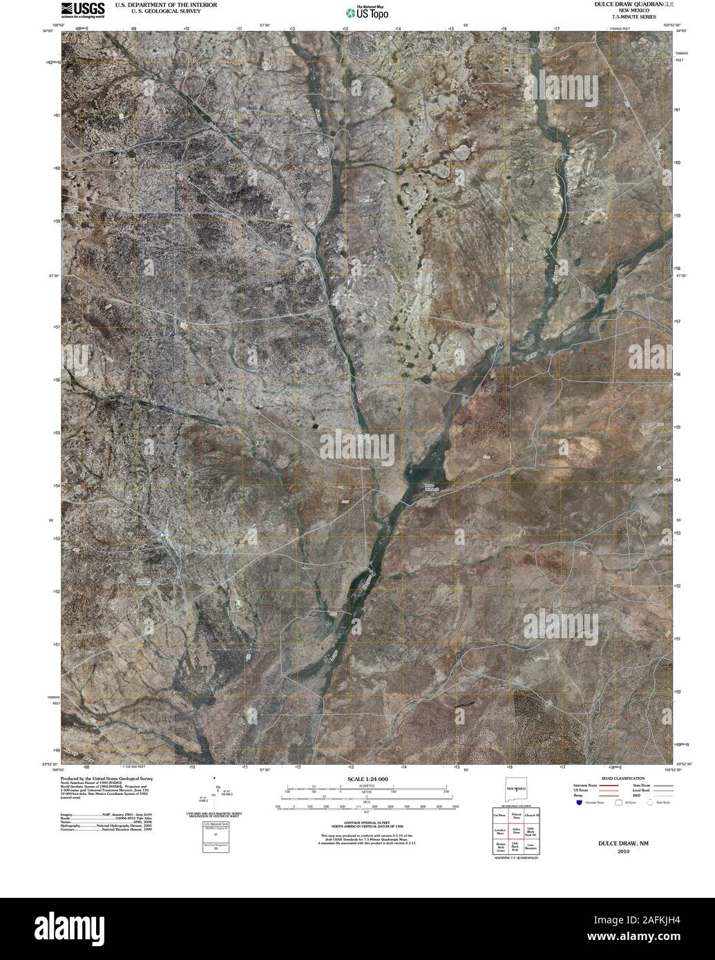 Dulce new mexico map hires stock photography and images Alamy