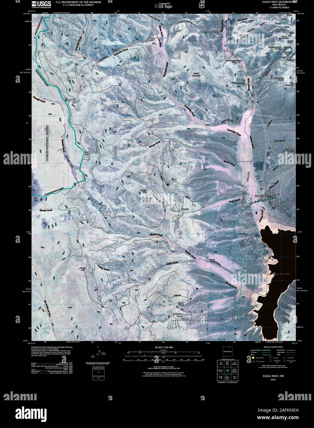 Eagle nest new mexico map hires stock photography and images Alamy