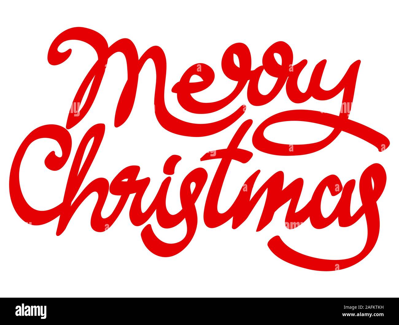 Illustration Of Merry Christmas Calligraphy Lettering Stock Vector Image And Art Alamy 