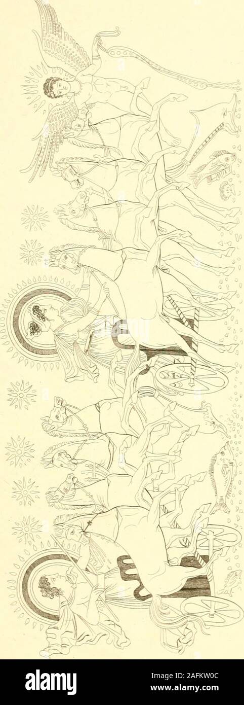 . Pitture di vasi fittili, esibite dal cav. F. Inghirami per servire di studio alla mitologia ed alla storia degli antichi popoli. Stock Photo
