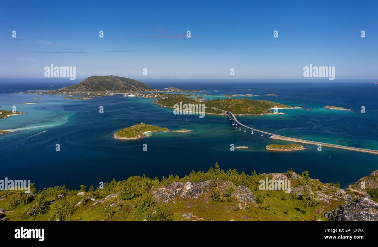 SOMMARØYA, TROMS COUNTY, NORWAY - Group of islands in northern Norway. Stock Photo