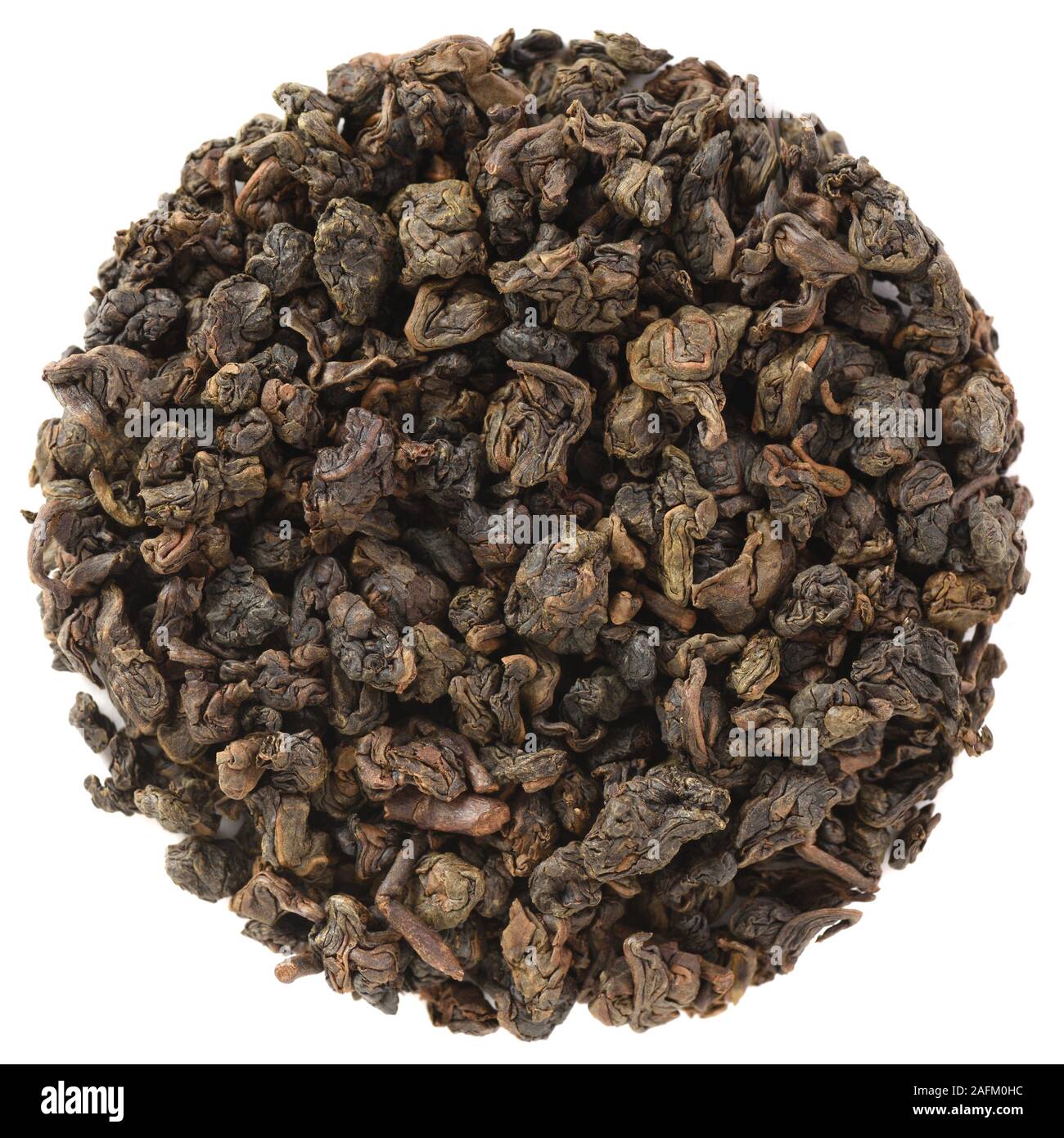 High grade dry leaf tea in round shape. Mingjian Organic Master Spring ...