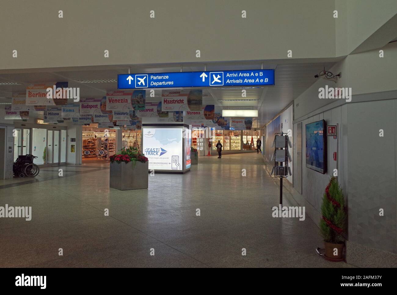 Alghero International Airport, Sardinia, Italy Stock Photo