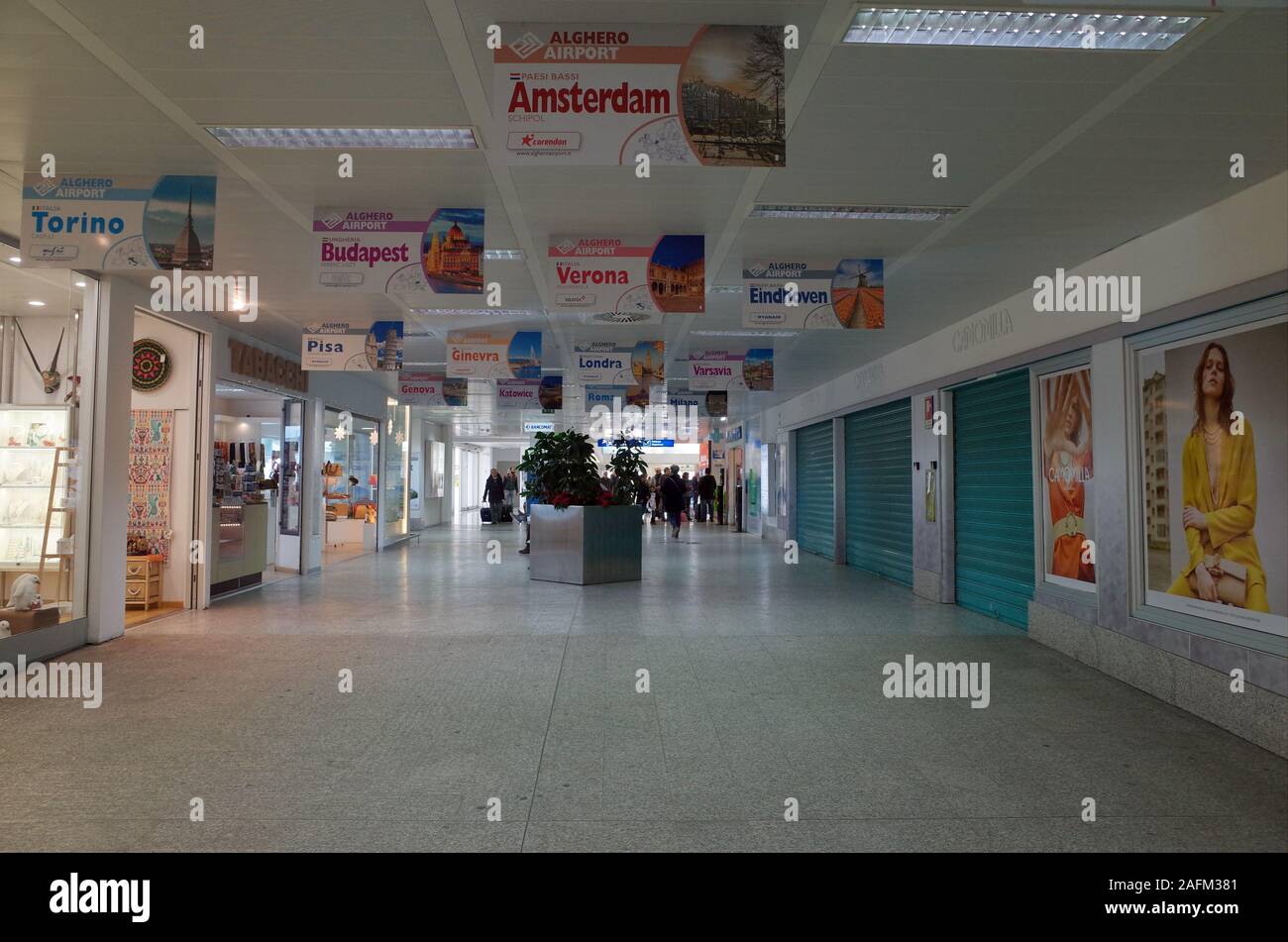 Alghero International Airport, Sardinia, Italy Stock Photo