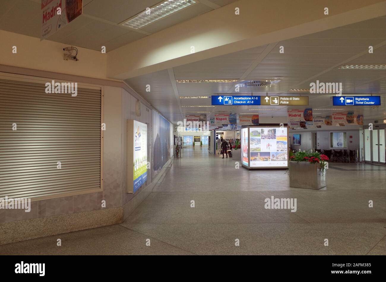 Alghero International Airport, Sardinia, Italy Stock Photo