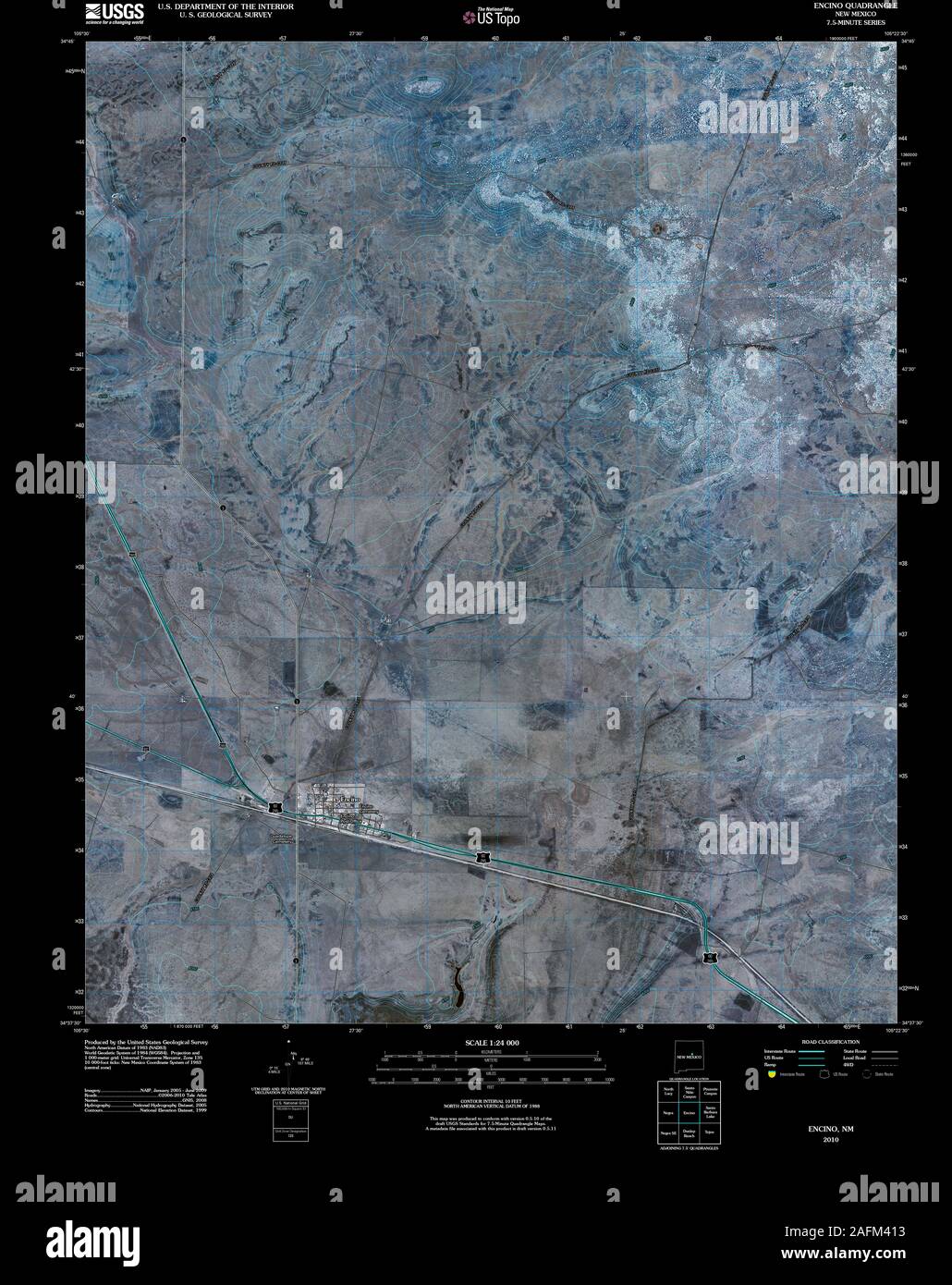 Encino new mexico map hires stock photography and images Alamy