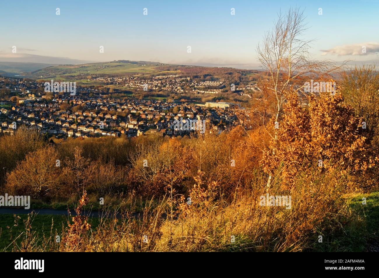 UK,South Yorkshire,Sheffield,Bolehills view looking towards Walkley and Wisewood Stock Photo