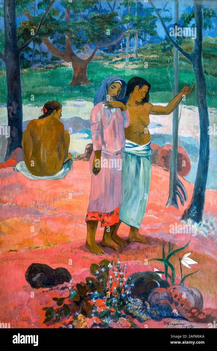 The Call by Paul Gauguin (1848-1903), oil on canvas, 1902 Stock Photo