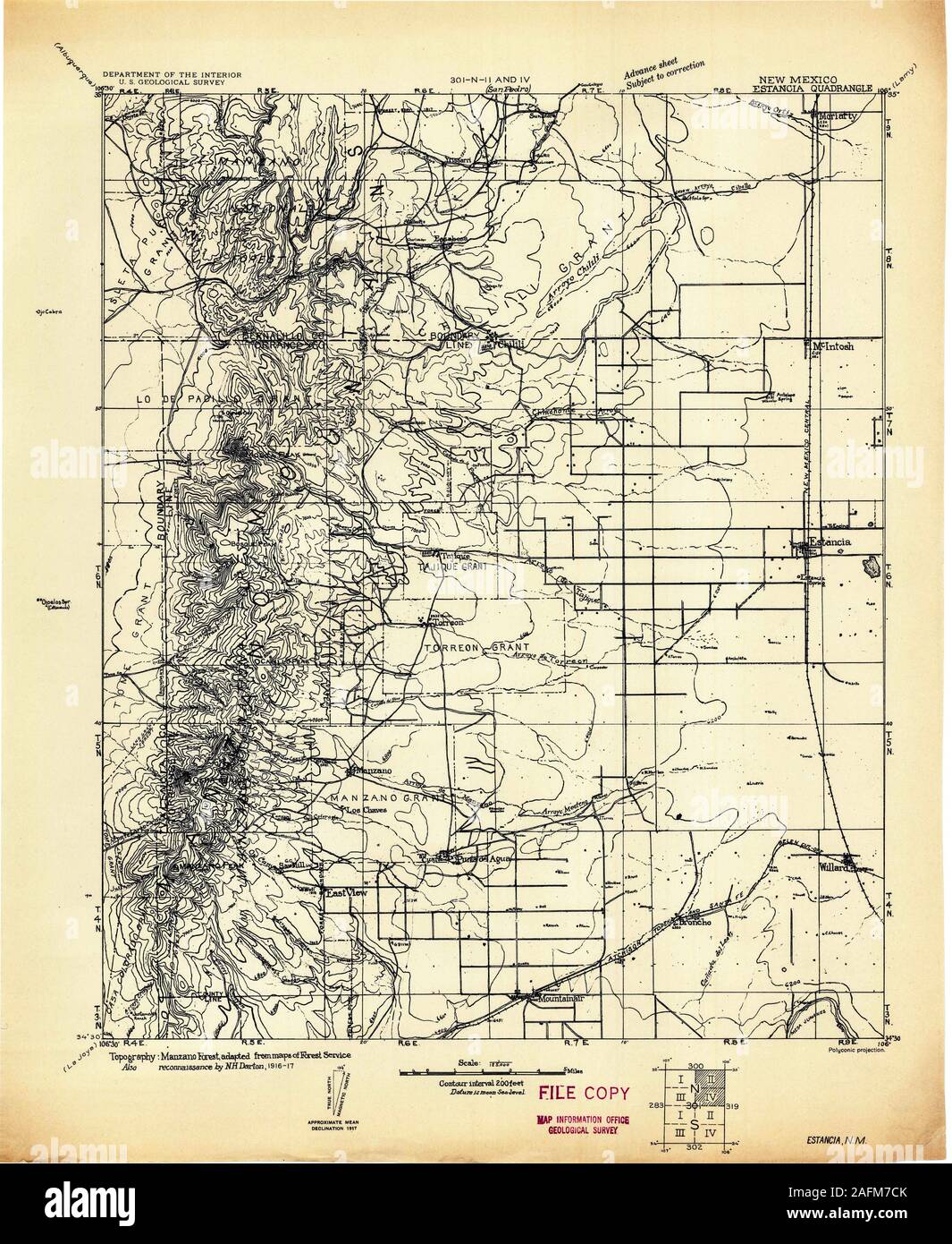 Map of estancia hires stock photography and images Alamy