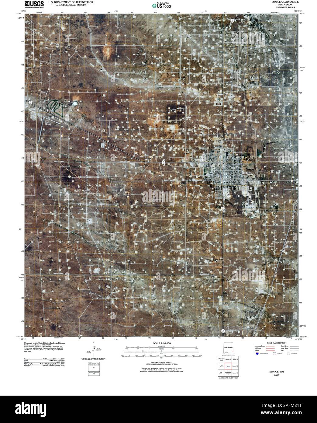 Eunice map hires stock photography and images Alamy