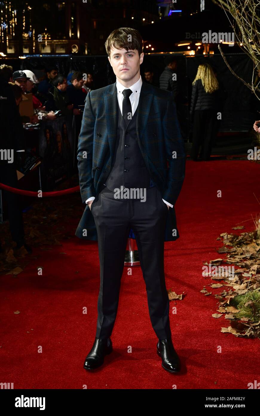 Joey Batey attending the world premiere of Netflix's The Witcher, held at the Vue Leicester Square in London. Stock Photo