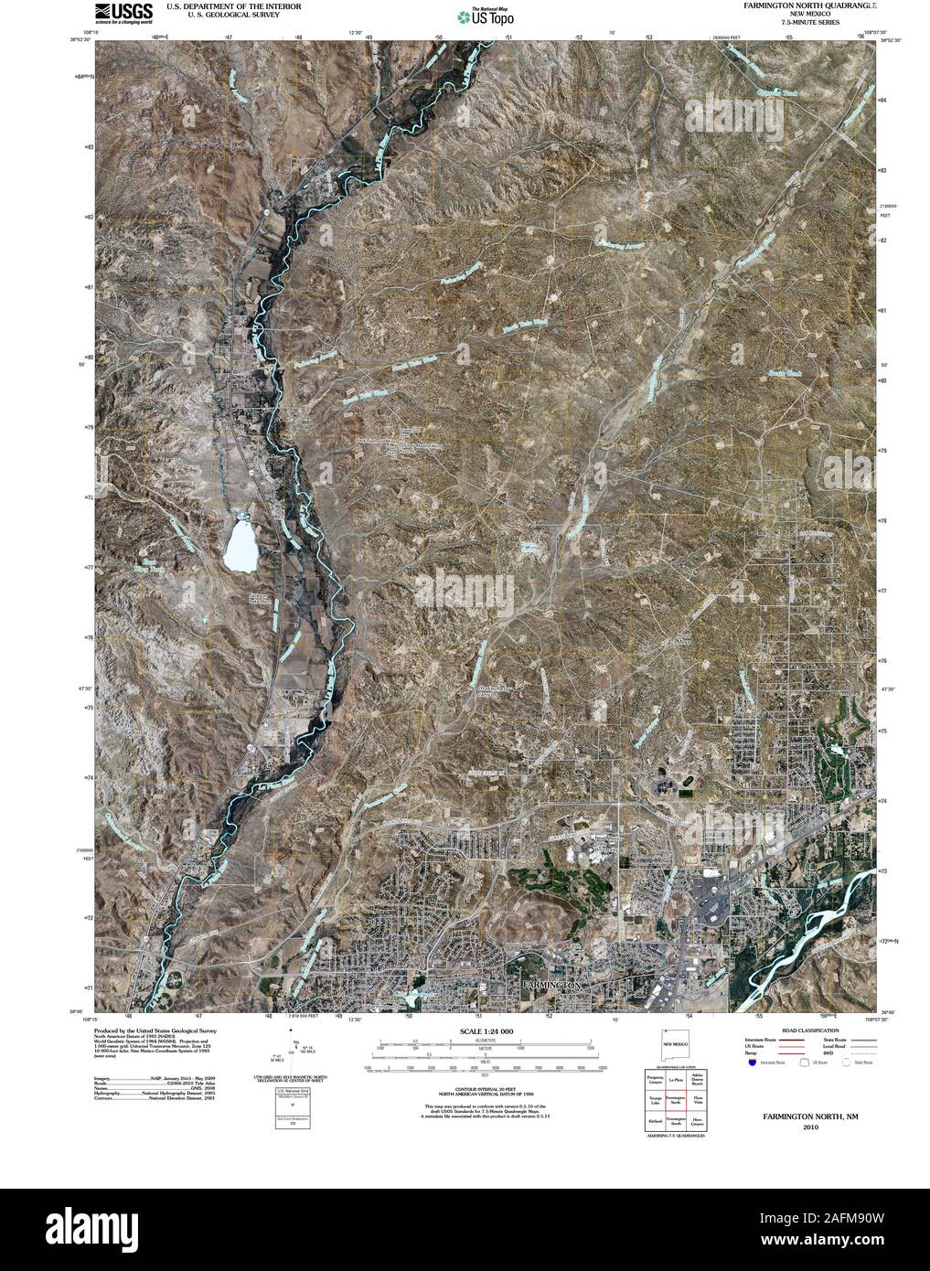 Map of farmington new mexico Cut Out Stock Images & Pictures Alamy