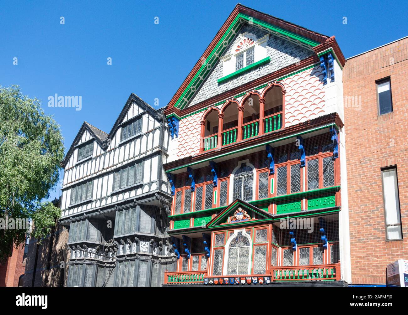 17th century Merchants Houses, High Street, Exeter, Devon, England, United Kingdom Stock Photo