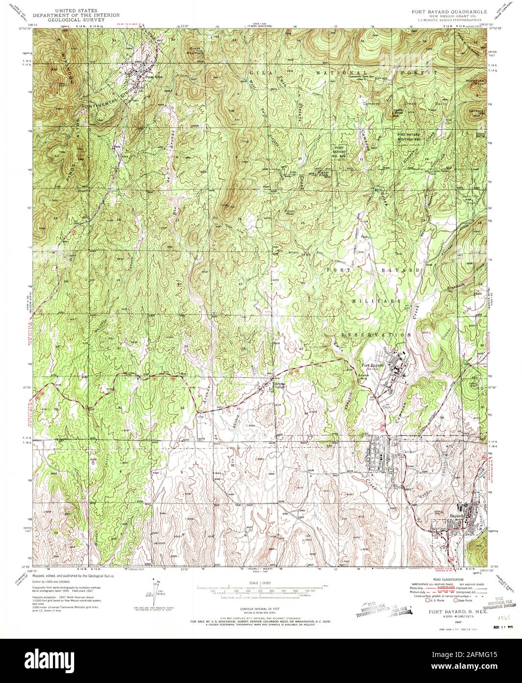 Bayard new mexico map hires stock photography and images Alamy