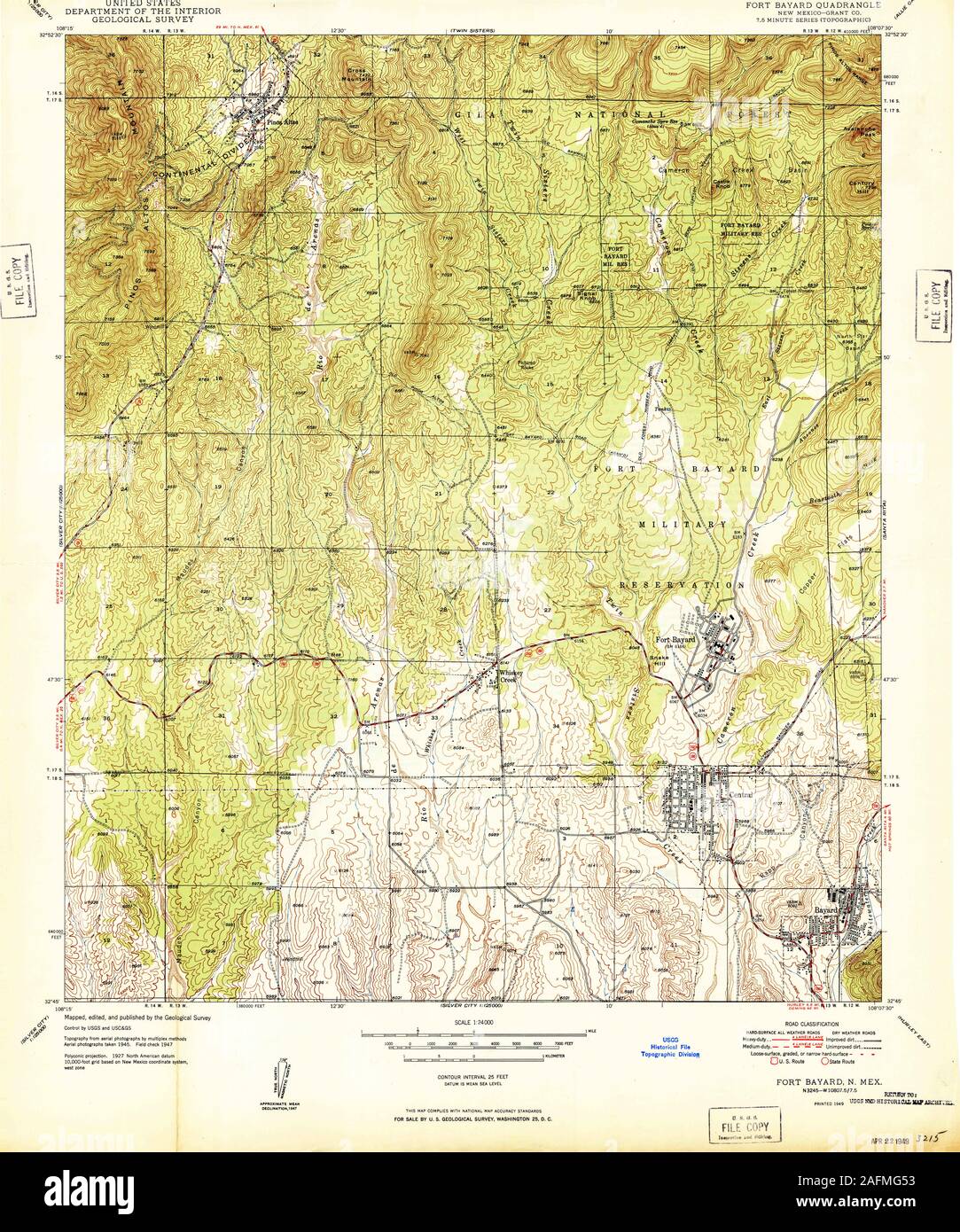 Map of bayard new mexico hires stock photography and images Alamy