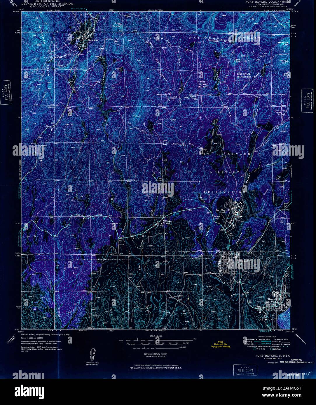 Map of bayard new mexico hires stock photography and images Alamy