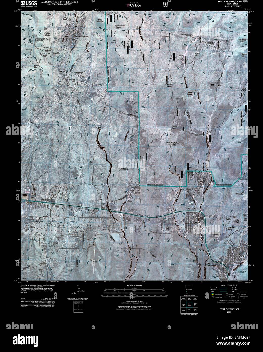 Map of bayard new mexico hires stock photography and images Alamy