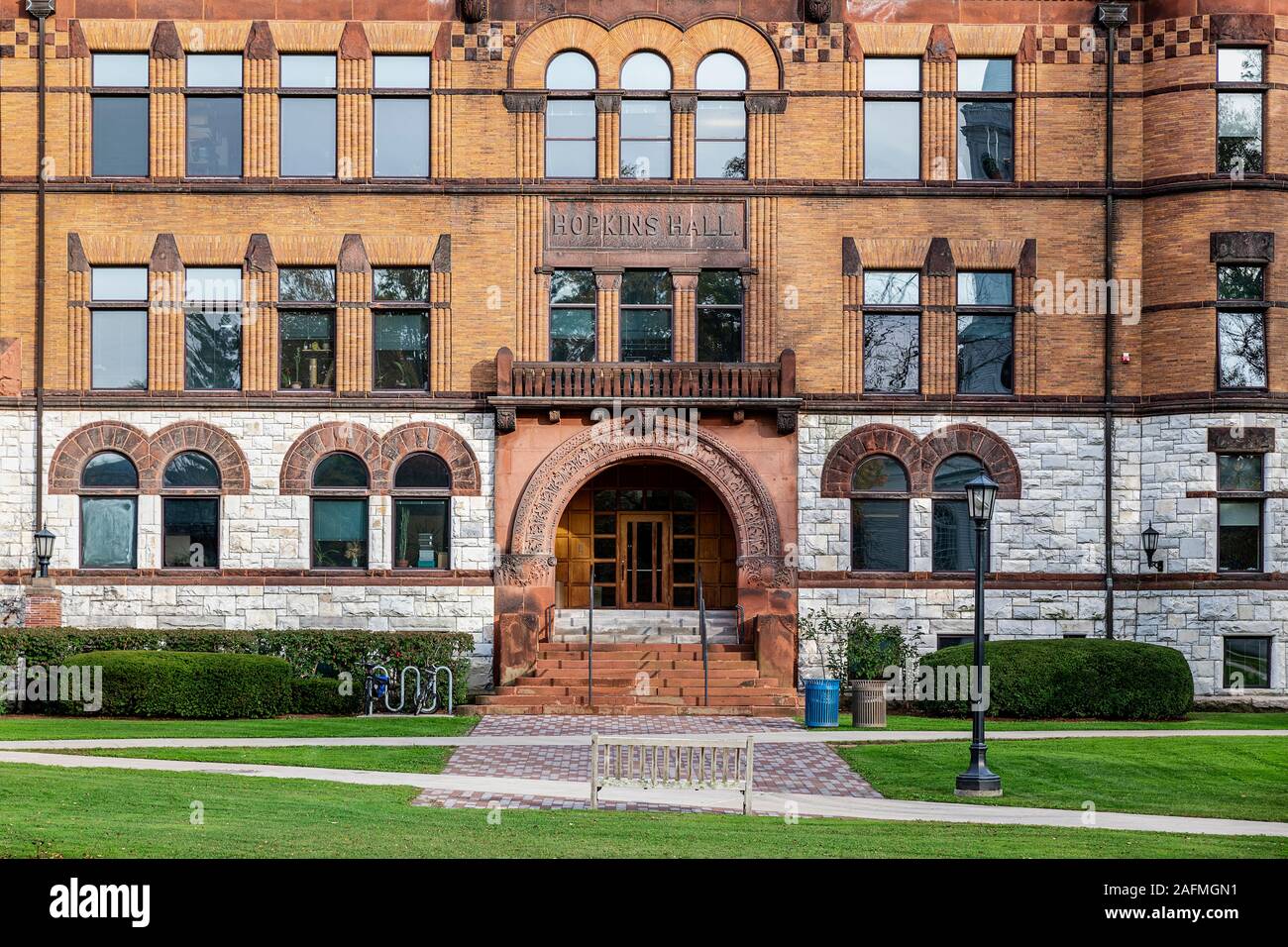 Hopkins Hall, Williams College, Williamstown, Massachusetts, USA. Stock Photo
