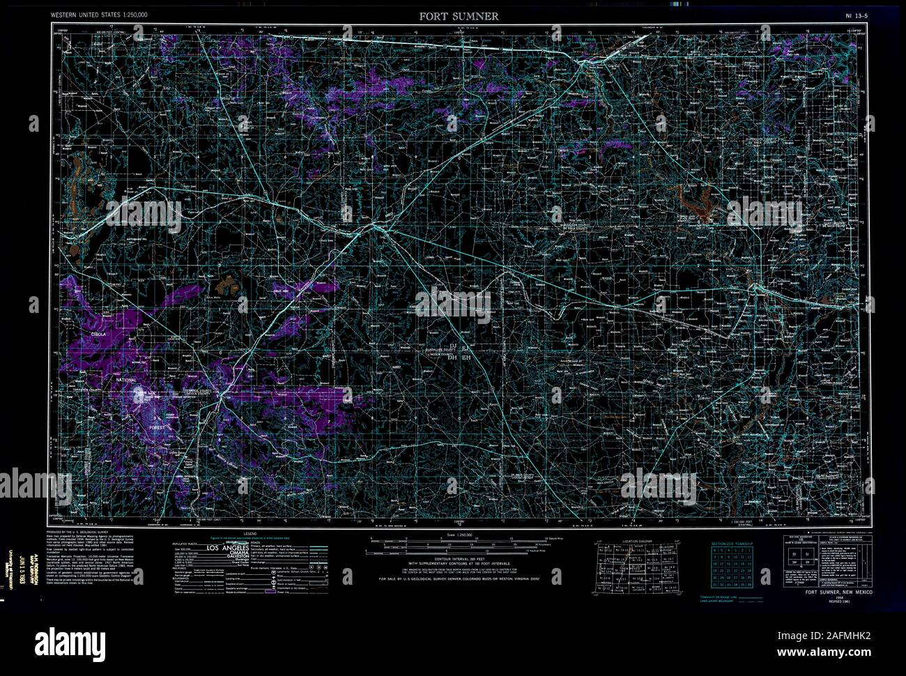 Fort sumner map hires stock photography and images Alamy