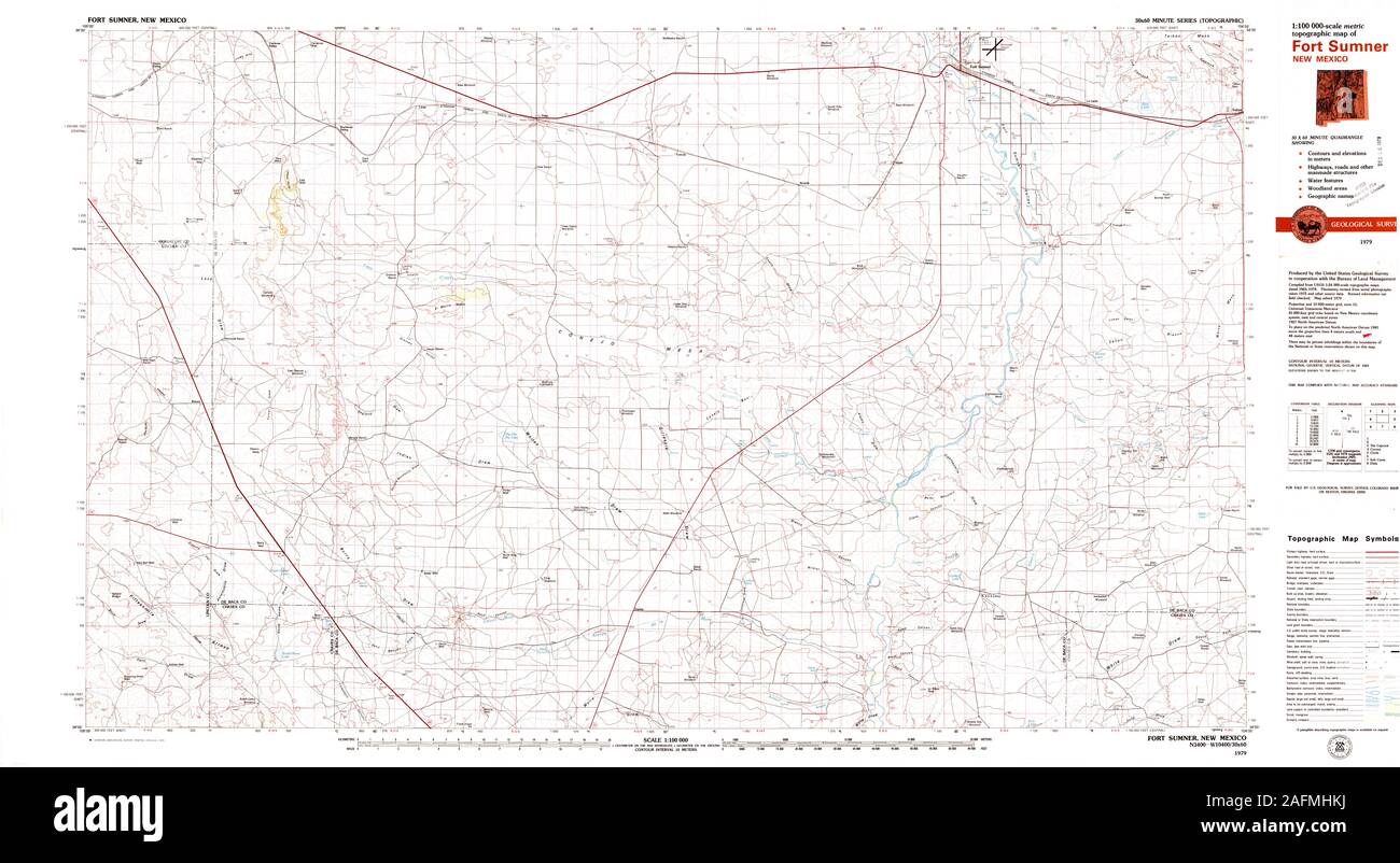 Map of fort sumner new mexico hires stock photography and images Alamy