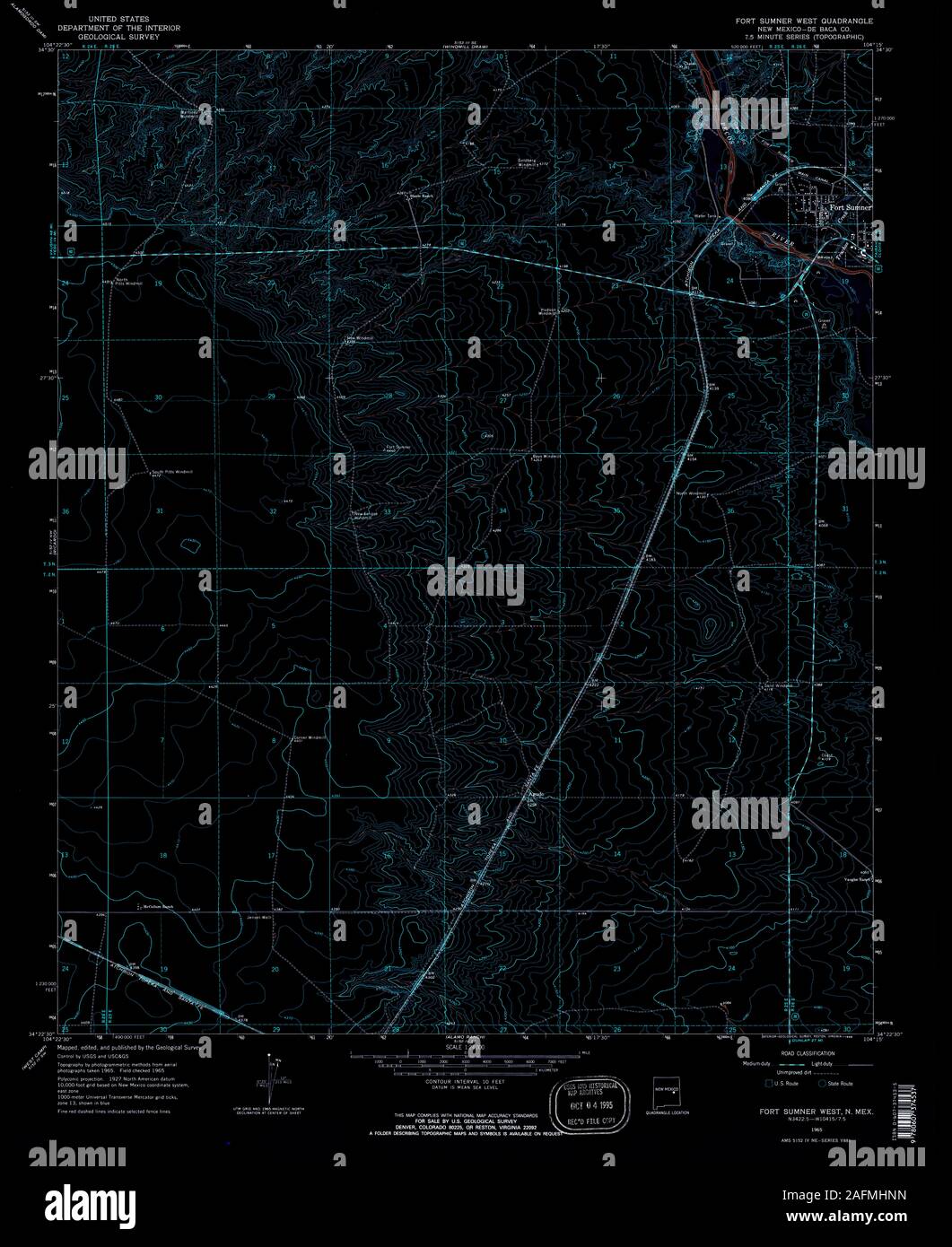 Fort sumner map hires stock photography and images Alamy
