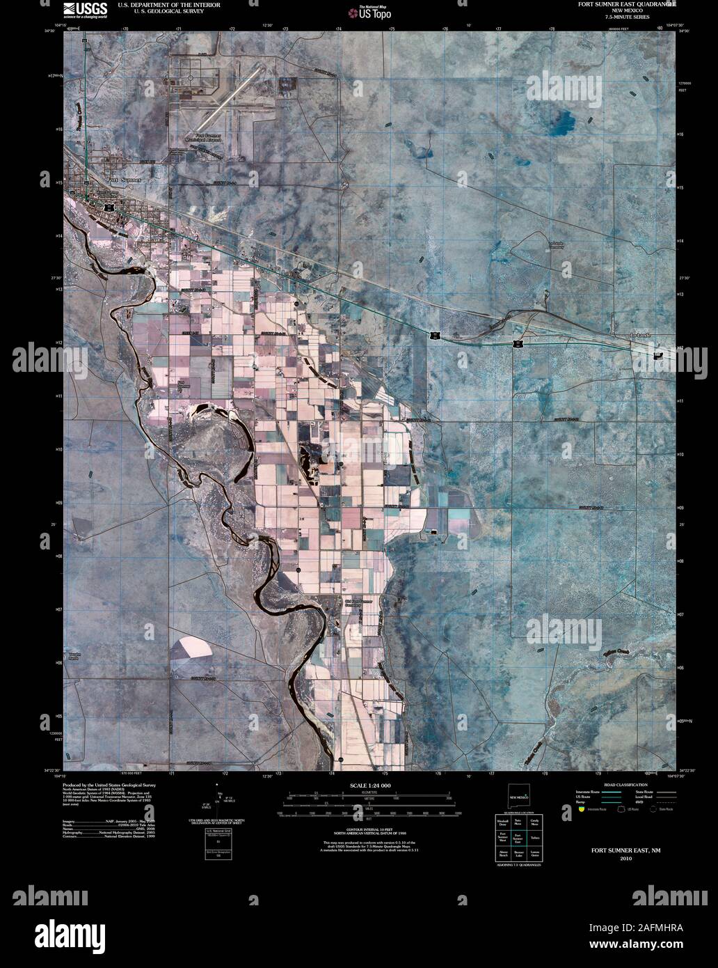 Fort sumner new mexico map hires stock photography and images Alamy