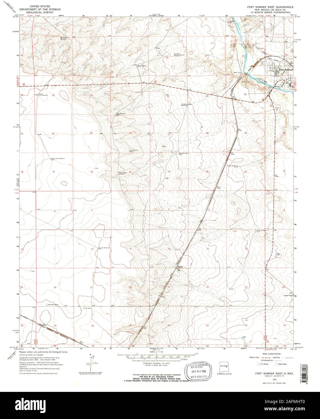Fort sumner new mexico map hires stock photography and images Alamy