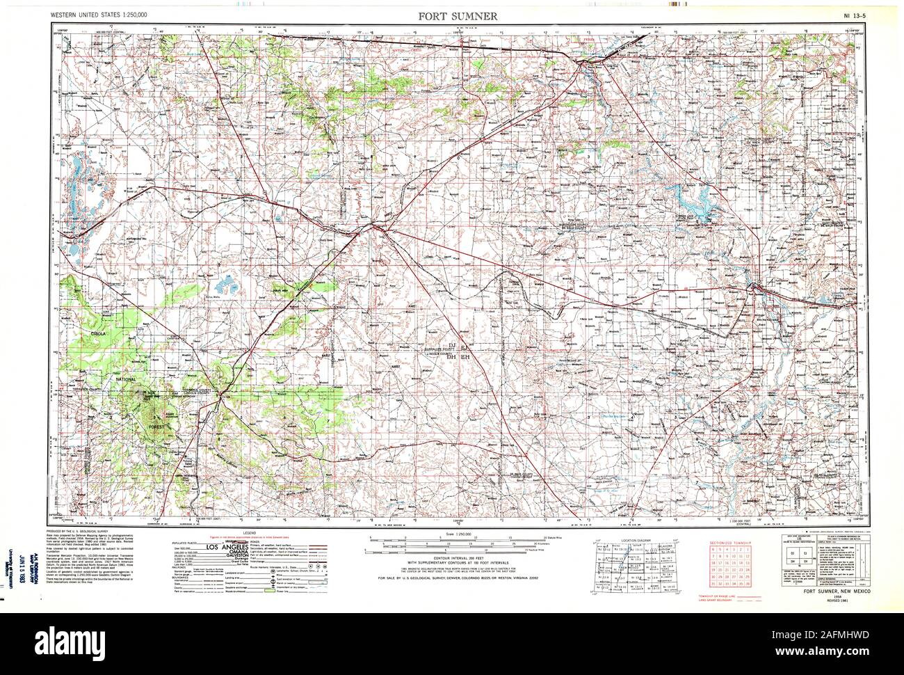 Fort sumner new mexico map hi-res stock photography and images - Alamy