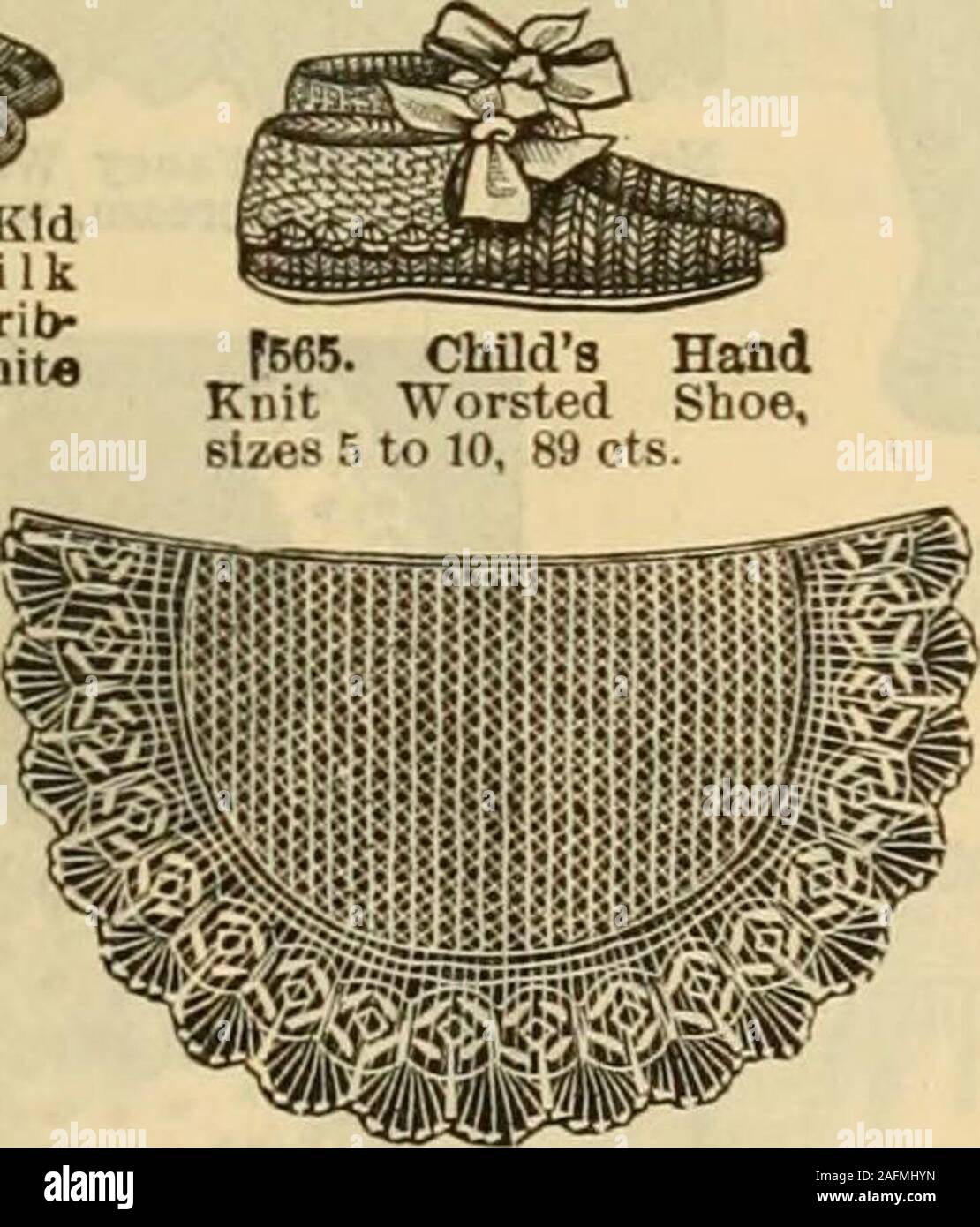. Fall and Winter, 1890-91 Fashion Catalogue / H. O'Neill and Co.. 573 White Sa^ionv Mitts.25c. 39o, fiSc: colored, 30cand 30c. in silk, white andcolored, 75c.. Stock Photo