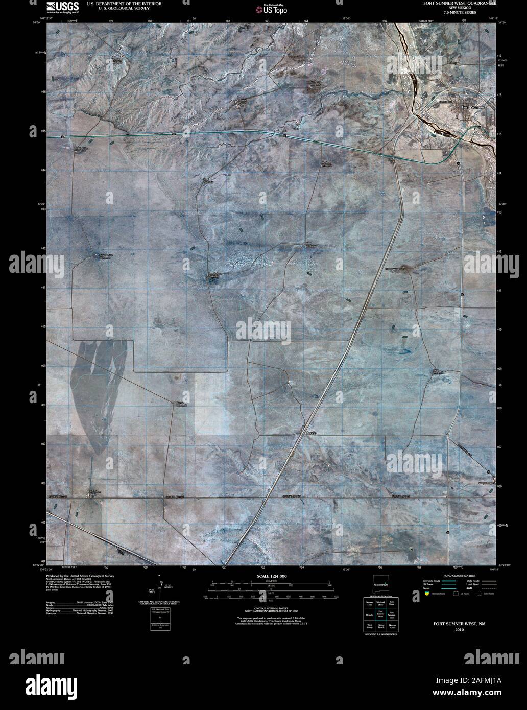 Fort sumner new mexico map hires stock photography and images Alamy