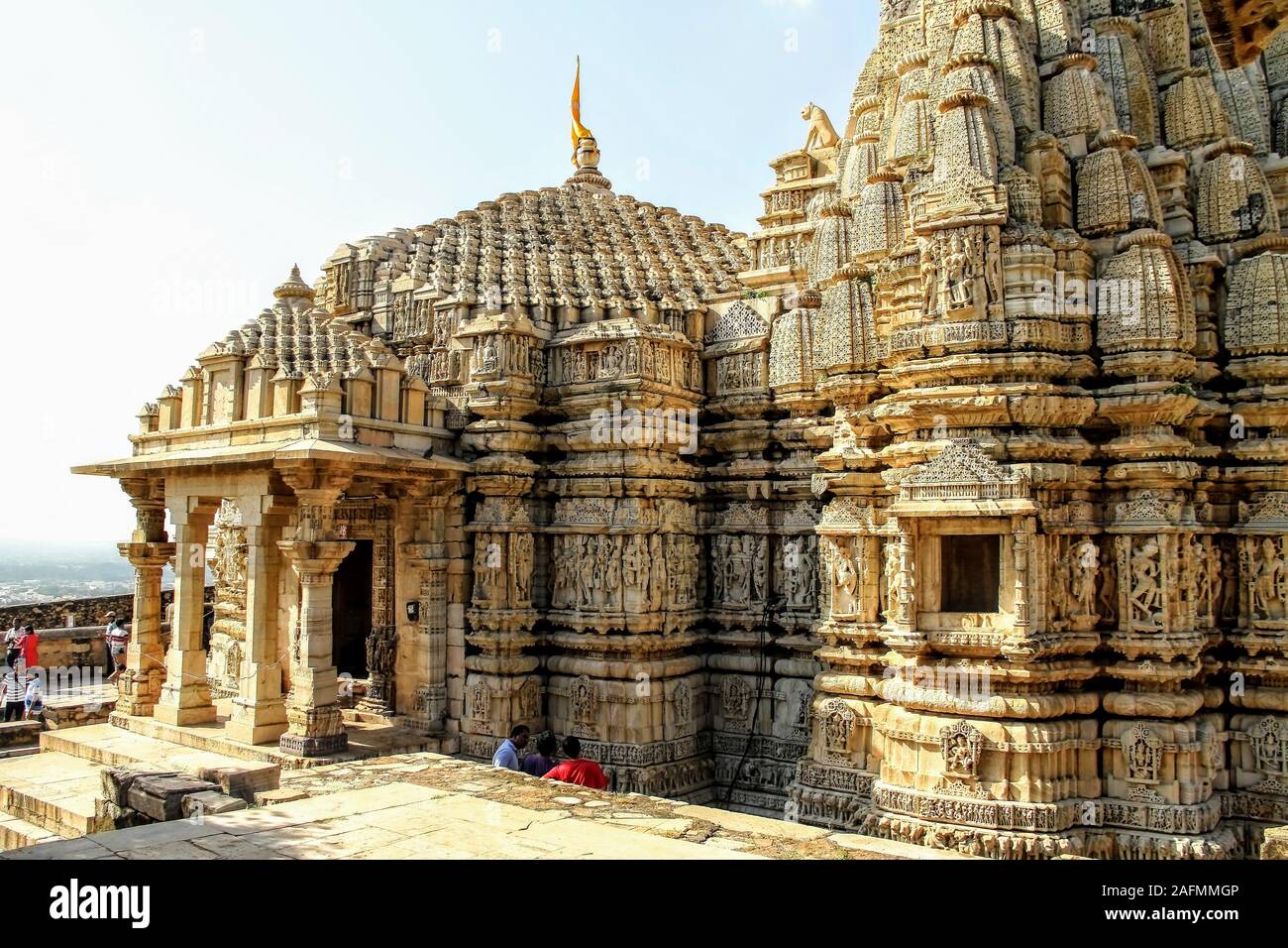 The Samadhi Ishvara Temple is a Hindu temple located in the Chittor Fort in Rajasthan, India. It is dedicated to Shiva, who is called 'Samadhi ishvara. Stock Photo