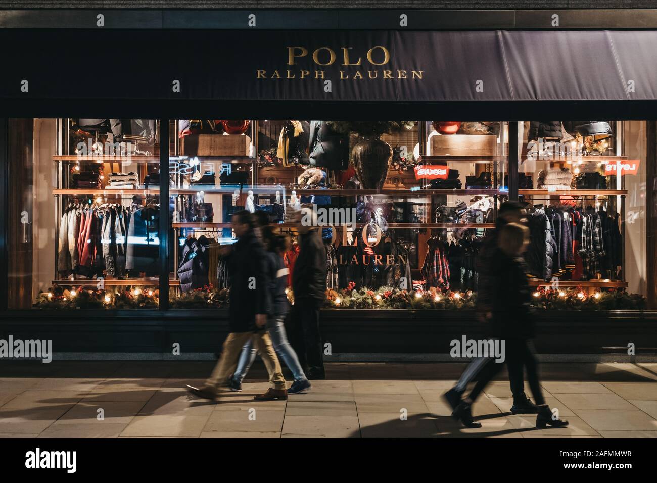 London, UK - November 17, 2019: Facade of Polo Ralph Lauren shop on Regent  Street, major shopping street in the West End, London, people walking in fr  Stock Photo - Alamy
