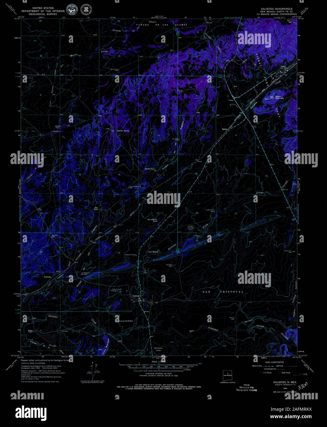 Map of galisteo new mexico hires stock photography and images Alamy