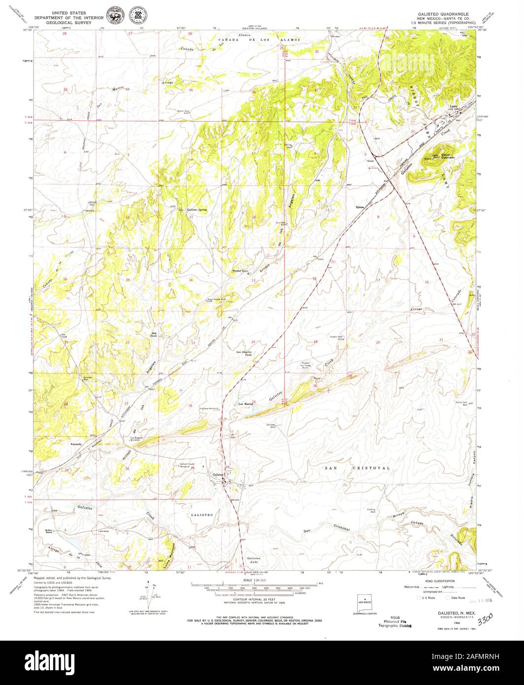 Map of galisteo new mexico hires stock photography and images Alamy