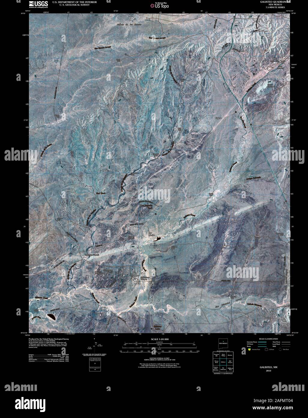 Map of galisteo new mexico hires stock photography and images Alamy