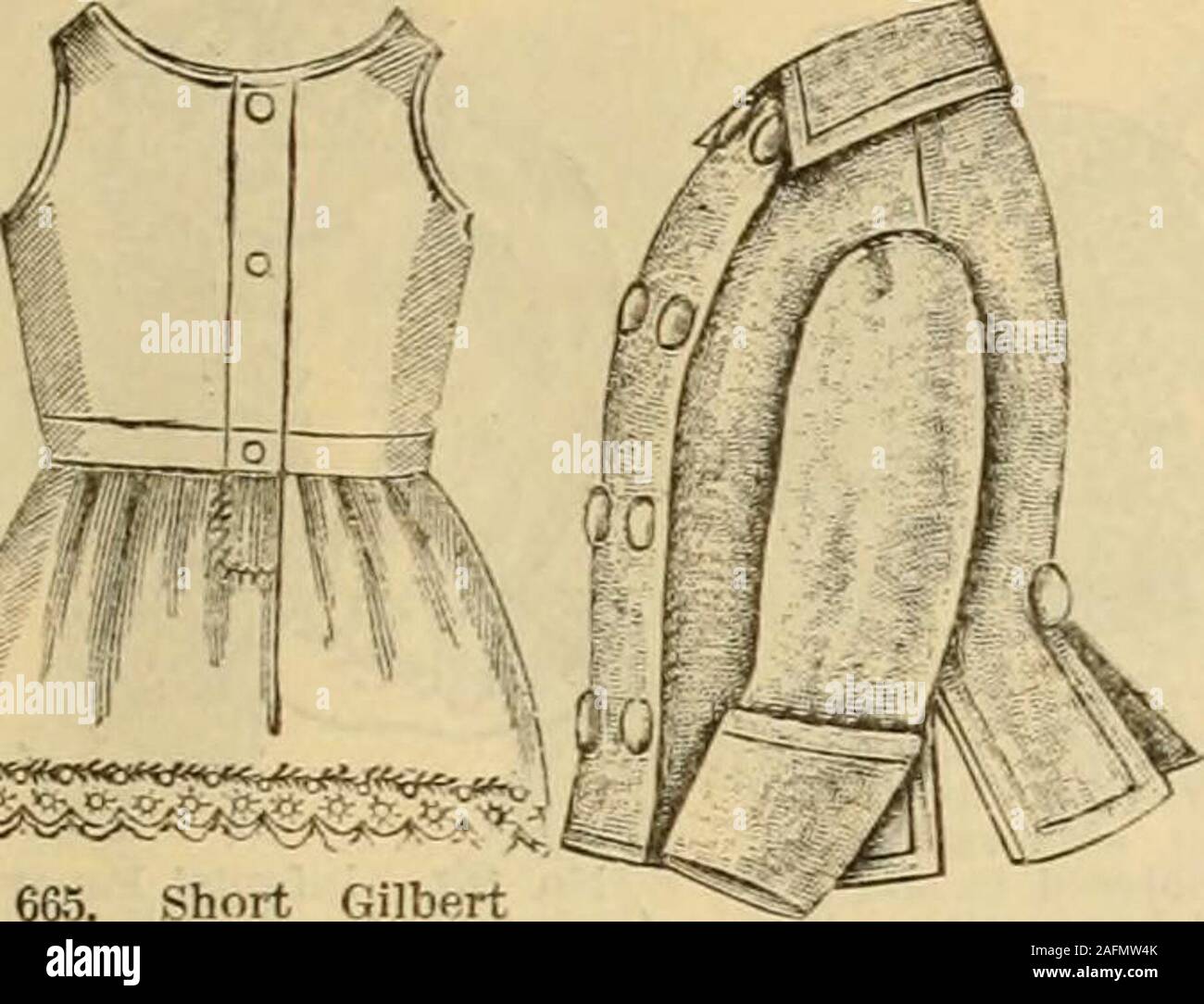 . Fall and Winter, 1890-91 Fashion Catalogue / H. O'Neill and Co.. 665 Short GilbertFlannel Skirt emb; oi&lt;i -trea in ^!1K, 81.49, I.on.a d 1.98: -1 and 6 jr.« /PS S1.9S. Stock Photo
