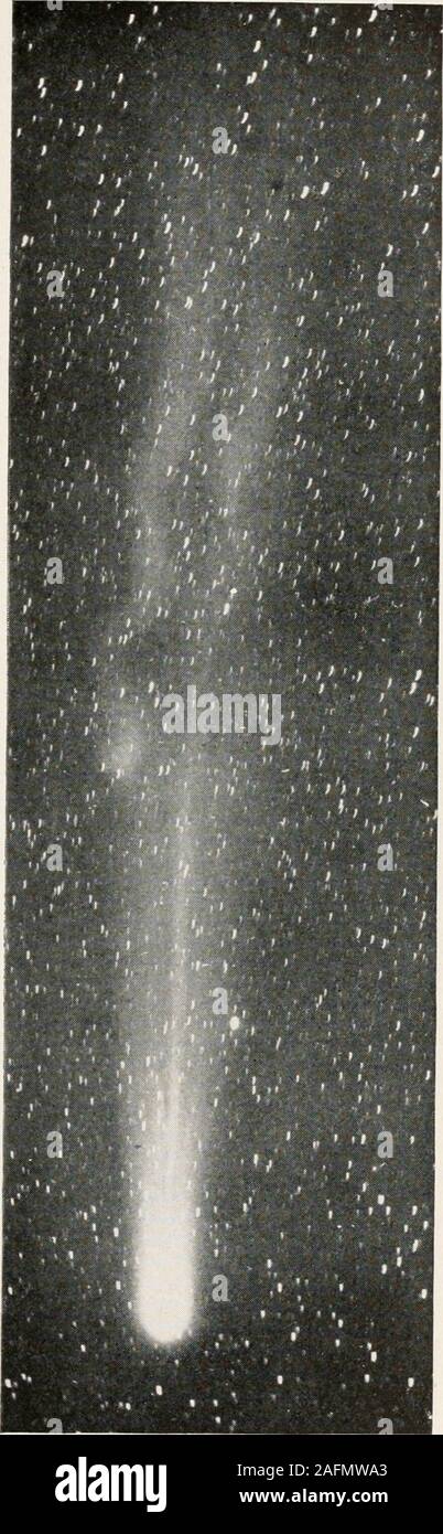 . The Adolfo Stahl lectures in astronomy, delivered in San Francisco, California, in 1916-17 and 1917-18, under the auspices of the Astronomical Society of the Pacific. PLATE XI. Hallevs Comet. June 6 and June 7, 1910.Plwtograf^lis by H. D. Curtis. tt.t e Know About Co:iets 47 Meteors of August Orbits of 9, 10, 11 Comet 1862III Perihelion passage July 23.62 August 22.9 Longitude of perihelion 343° 38 344° 41 Ascending node 138 16 137 27 Inclination 63 3 66 25 Perihelion distance 0.9643 0.9626 Period of revolution 105 years? 123.4 Direction of motion retrograde retrograde The difference i Stock Photo