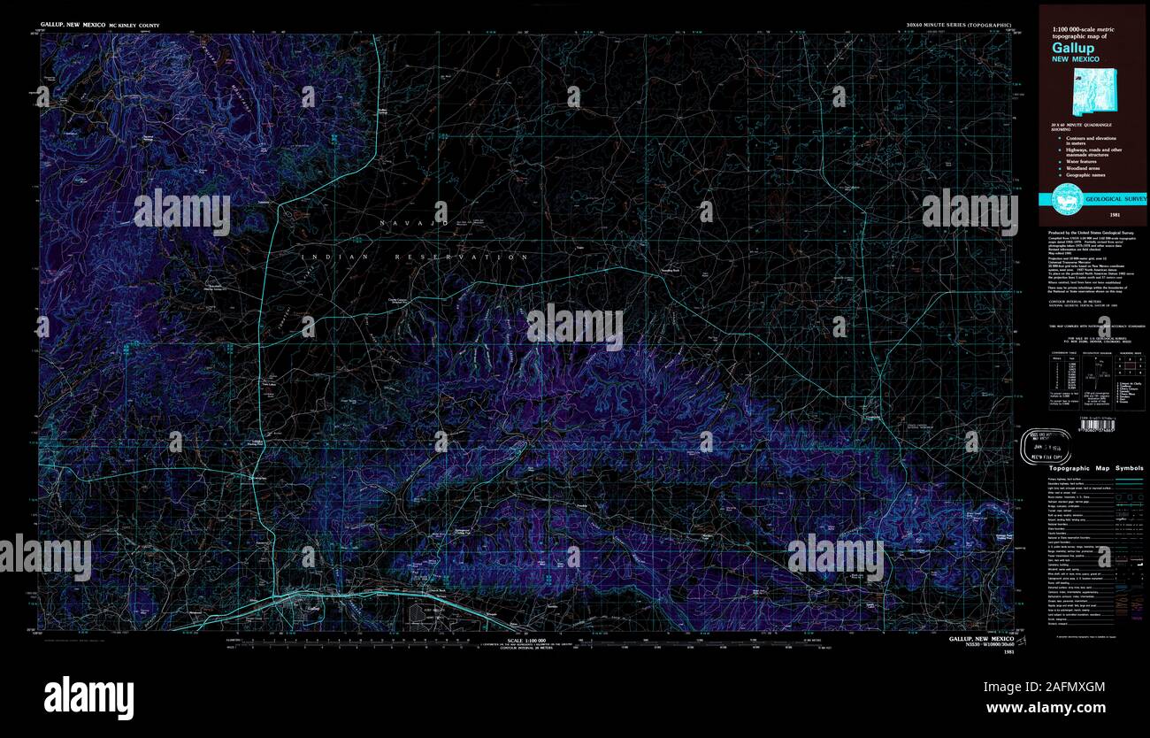 Gallup new mexico map hires stock photography and images Alamy