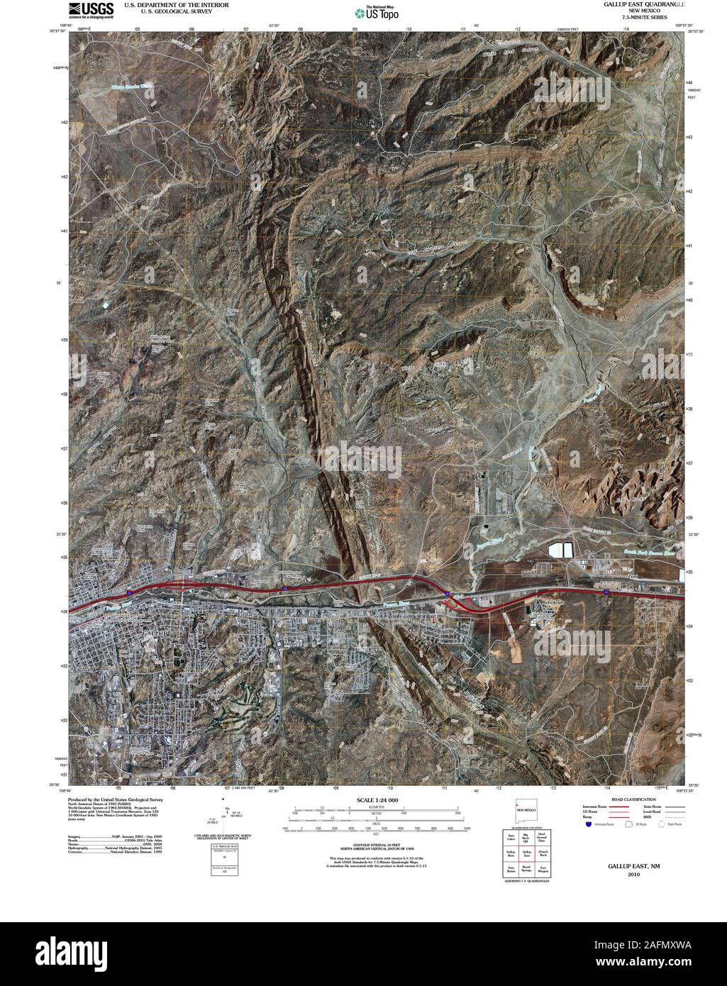 Gallup new mexico map hires stock photography and images Alamy