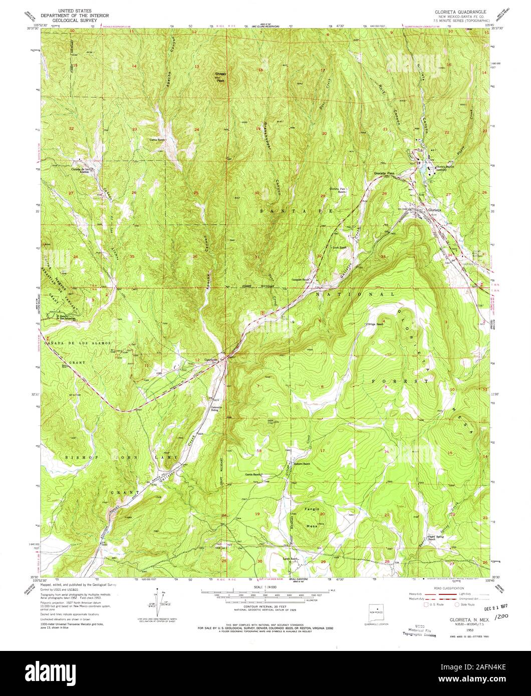 Glorieta new mexico map hires stock photography and images Alamy