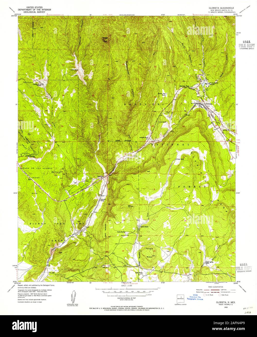 Glorieta new mexico map hires stock photography and images Alamy