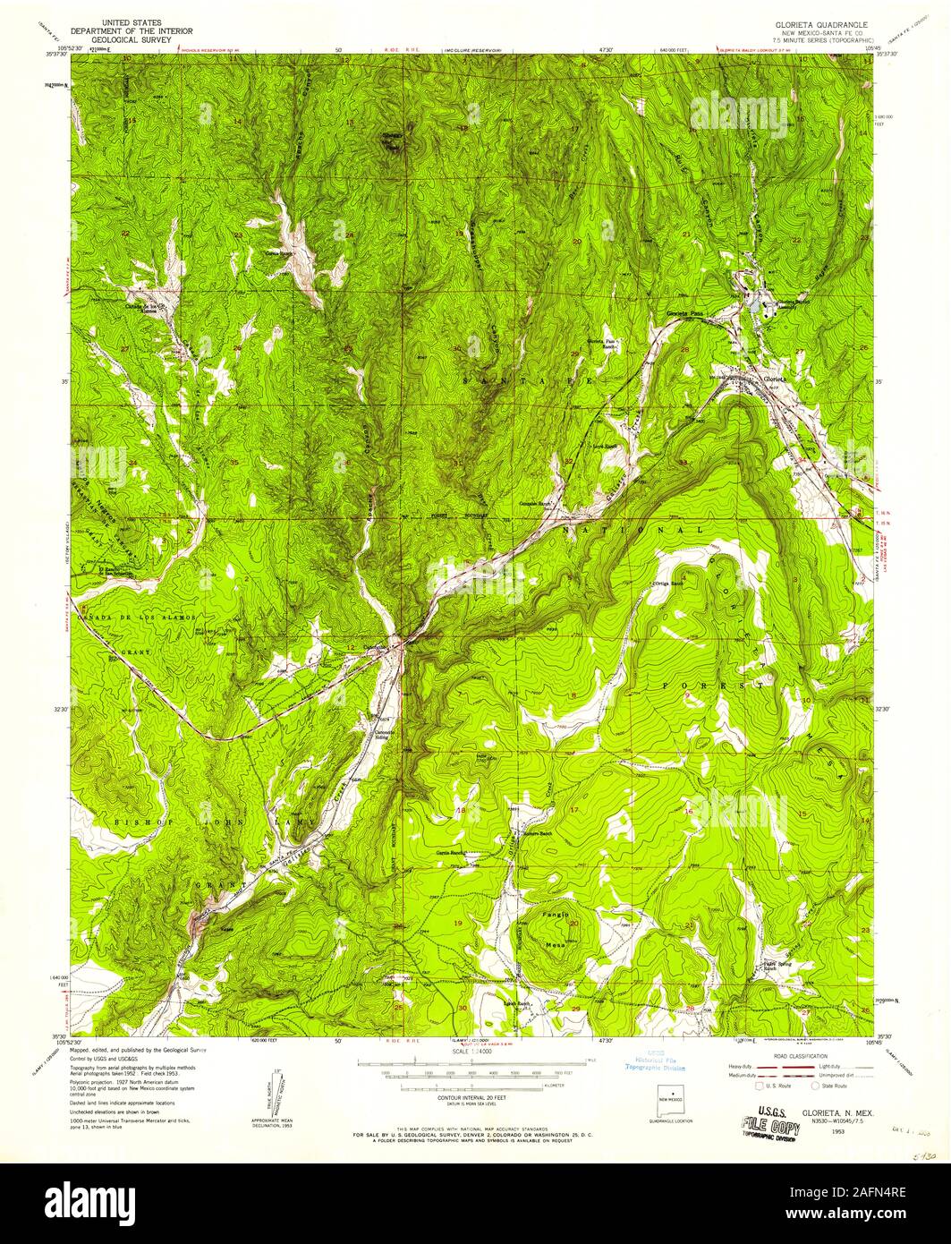 Map of glorieta new mexico hires stock photography and images Alamy