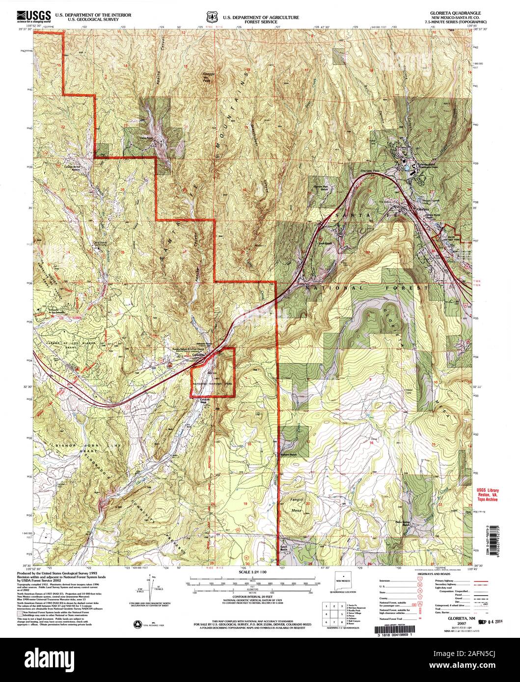 Glorieta new mexico map hires stock photography and images Alamy