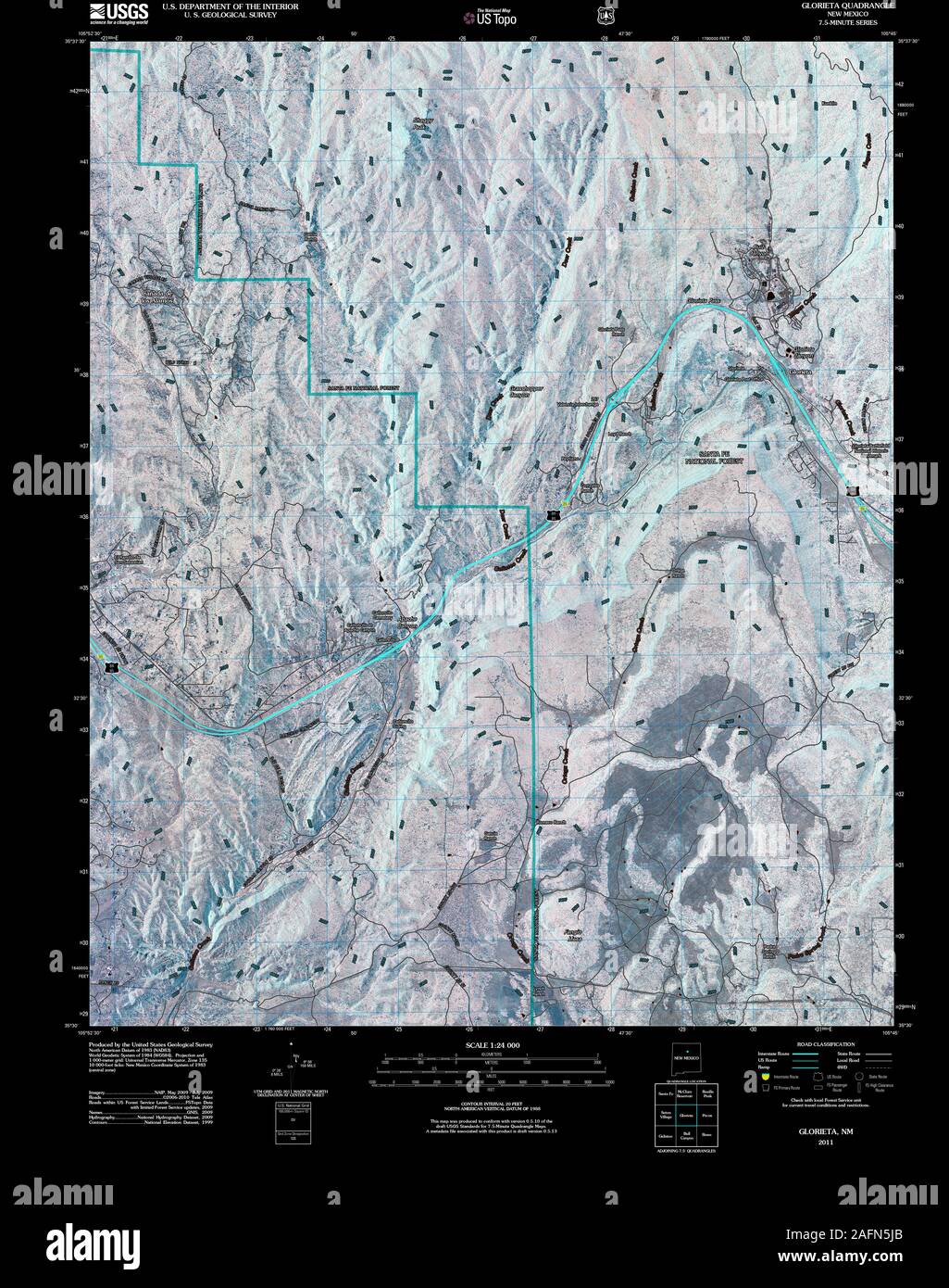 Map of glorieta new mexico hires stock photography and images Alamy