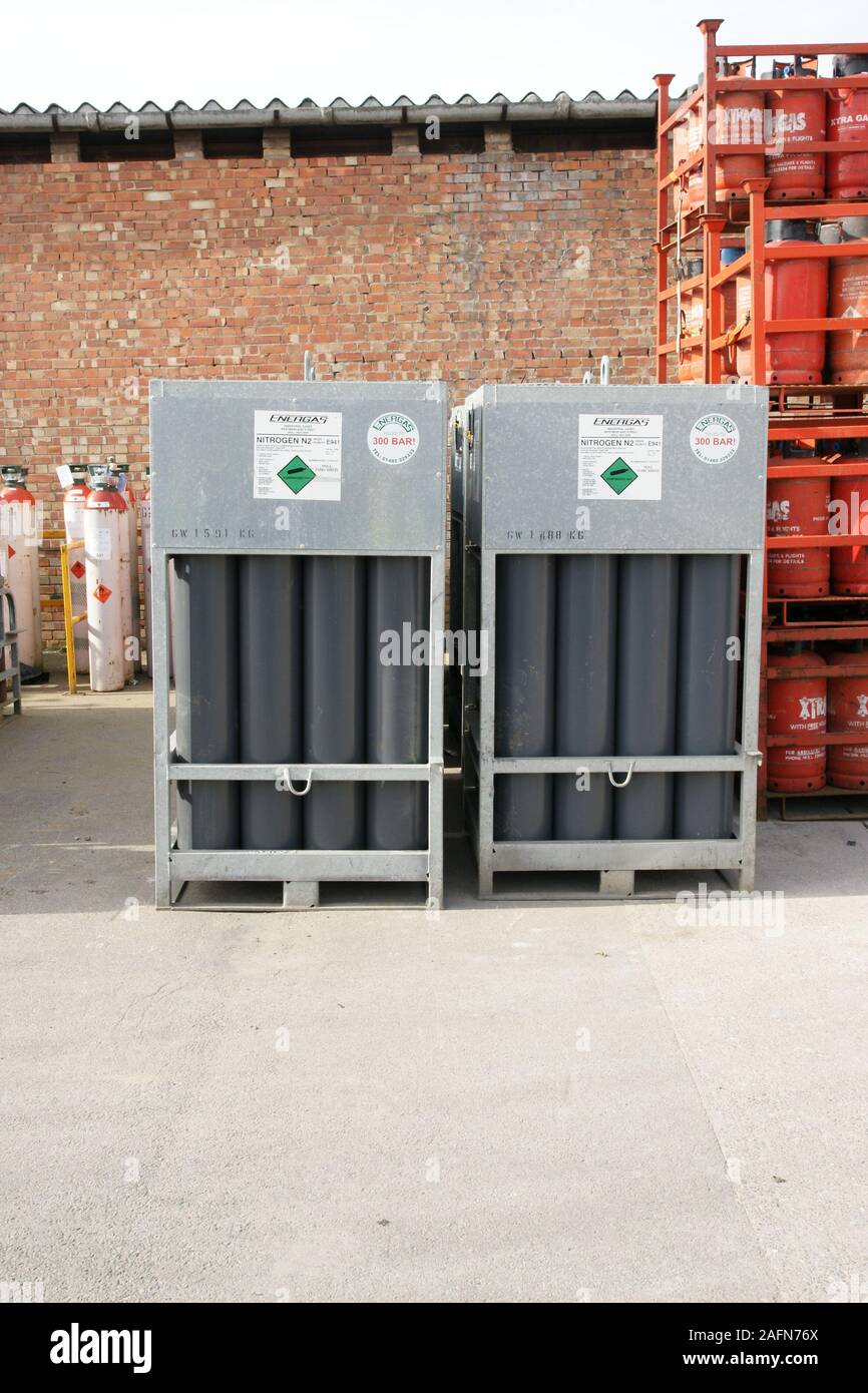 Compressed gas storage containers hires stock photography and images