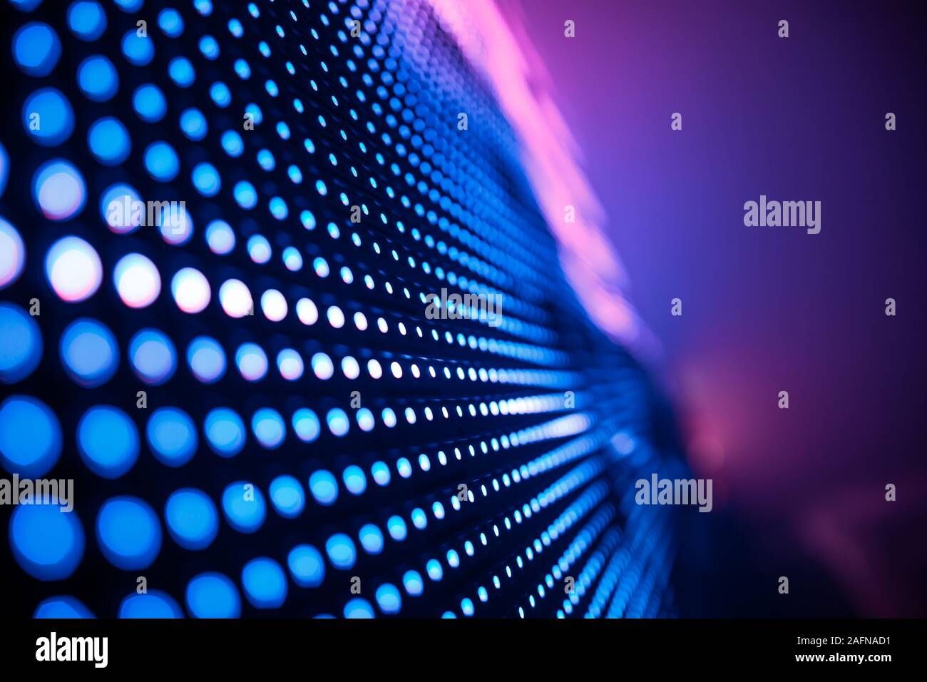 Abstract Led wall background with soft focus. Stock Photo