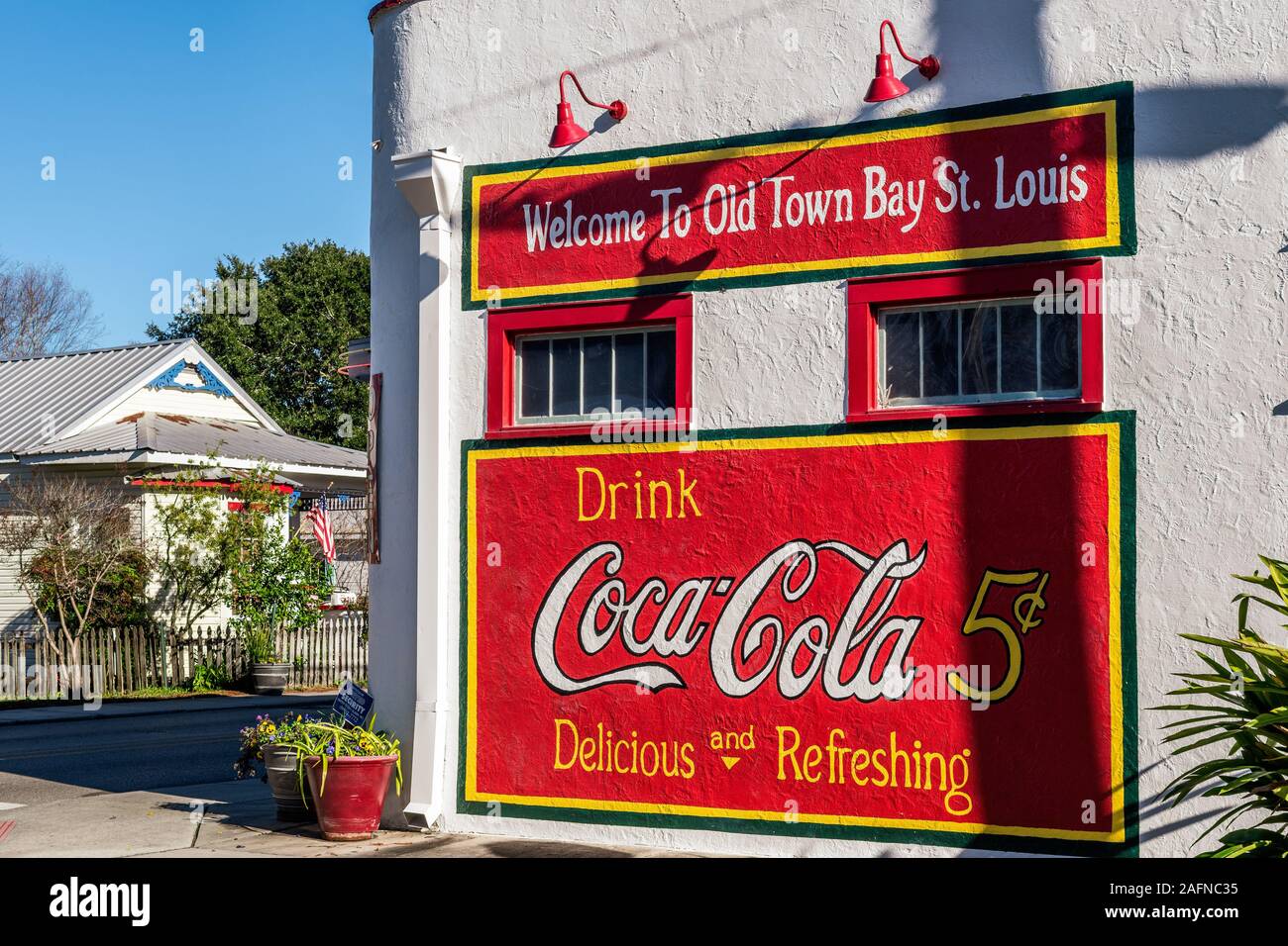Old Town Bay St. Louis, Mississippi, USA Stock Photo Alamy