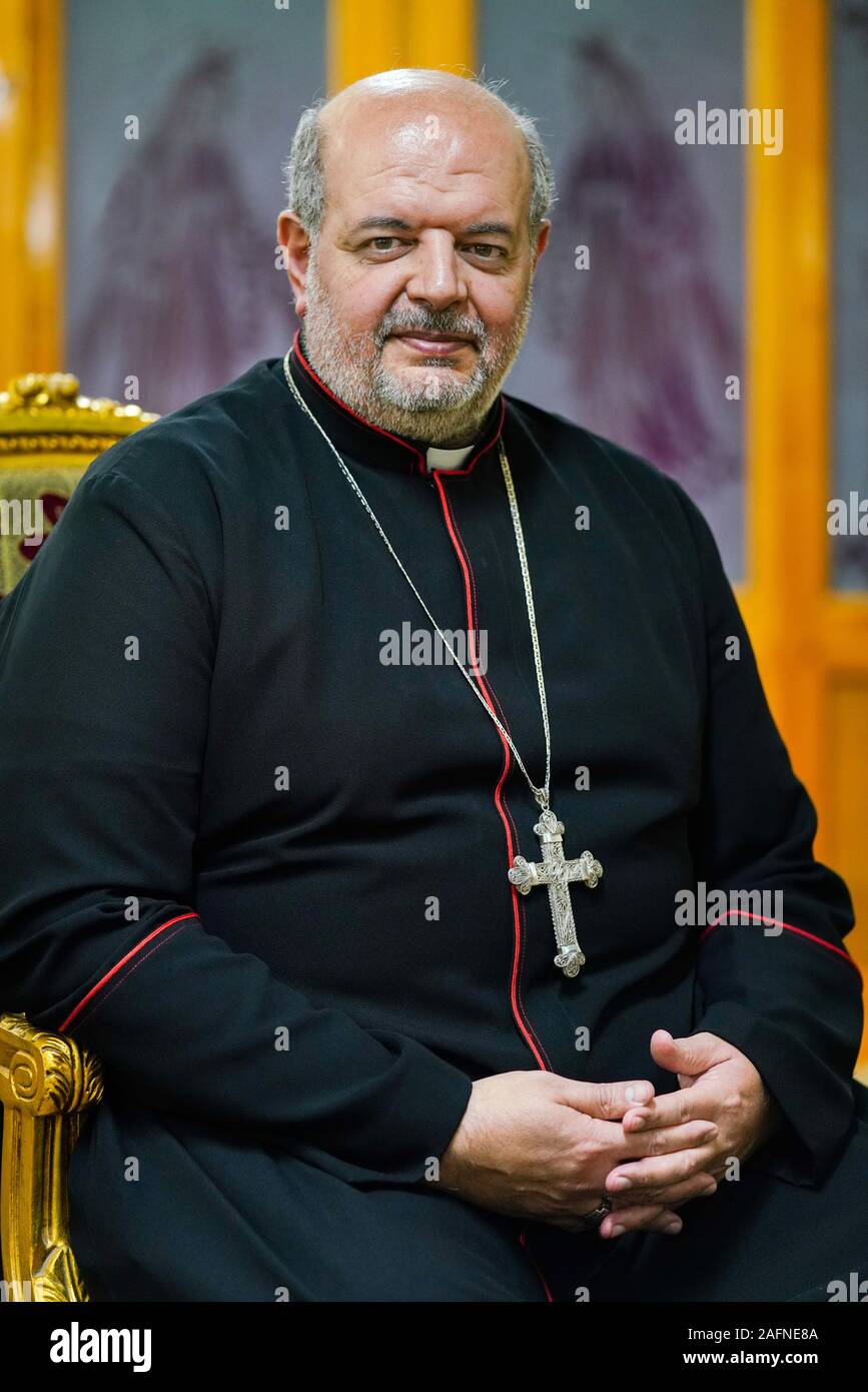 Bischop Thomas Adly, Coptic Catholic Diocese of Gizah, Cairo, Ägypten Stock Photo
