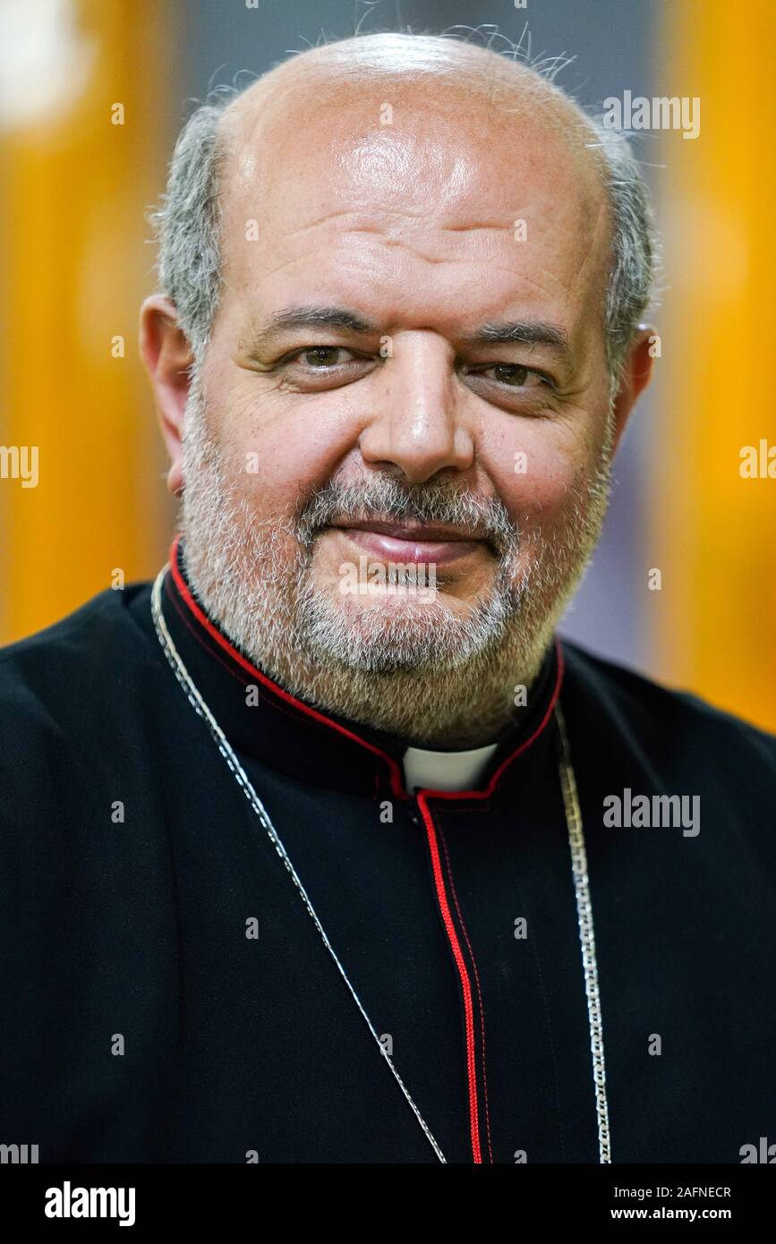 Bischop Thomas Adly, Coptic Catholic Diocese of Gizah, Cairo, Ägypten Stock Photo